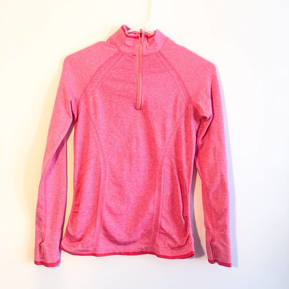 Athleta neon pink athletic sweatshirt